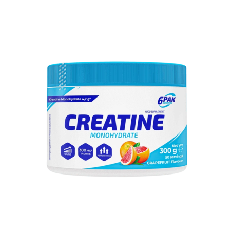 6PAK CREATINE MONOHYDRATE 300g Lemon