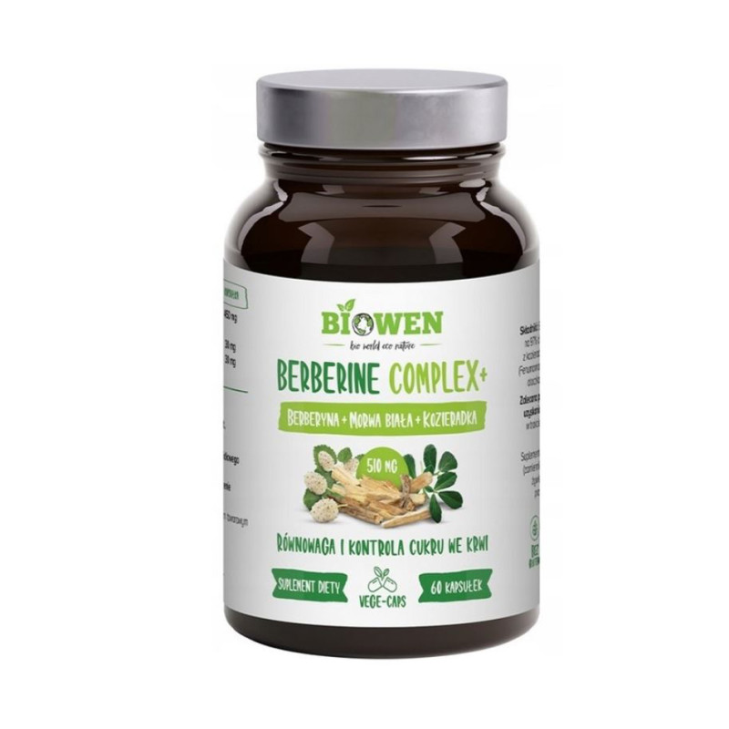 BIOWEN BERBERINE COMPLEX+ 510mg - 60 kaps BIOWEN BERBERINE COMPLEX+ 510mg - 60 kaps