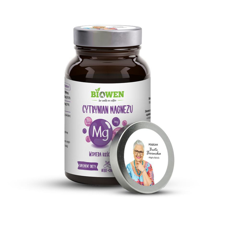BIOWEN CYTRYNIAN MAGNEZU z B6 - 100 kaps BIOWEN CYTRYNIAN MAGNEZU z B6 - 100 kaps