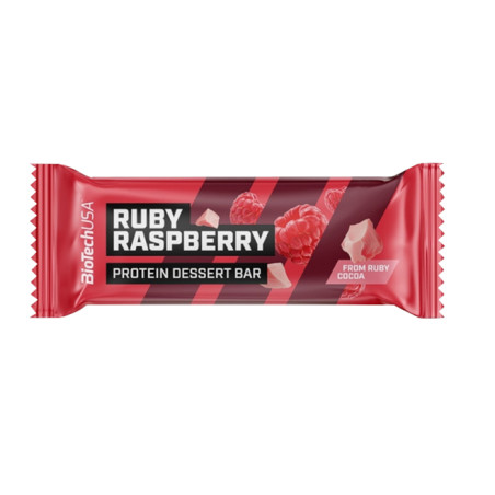 BIOTECH PROTEIN DESSERT BAR 50g ruby raspberry