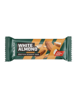 BIOTECH PROTEIN DESSERT BAR 50g white almond