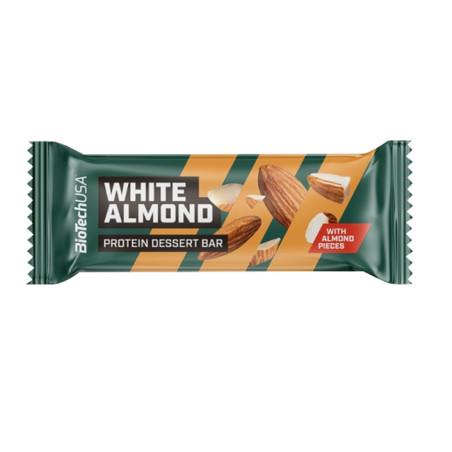 BIOTECH PROTEIN DESSERT BAR 50g white almond