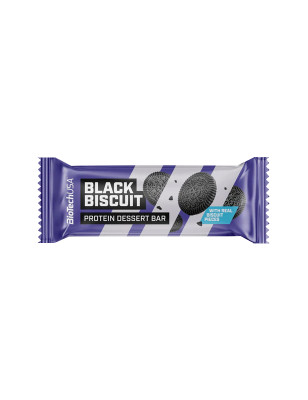 BIOTECH PROTEIN DESSERT BAR 50g black biscuit