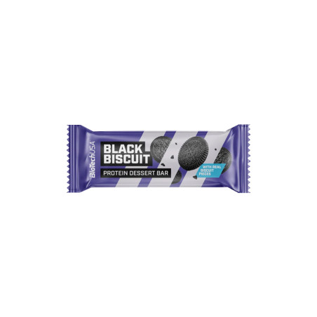 BIOTECH PROTEIN DESSERT BAR 50g black biscuit