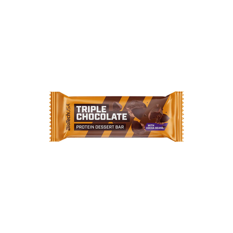 BIOTECH PROTEIN DESSERT BAR 50g triple chocolate BIOTECH PROTEIN DESSERT BAR 50g triple chocolate