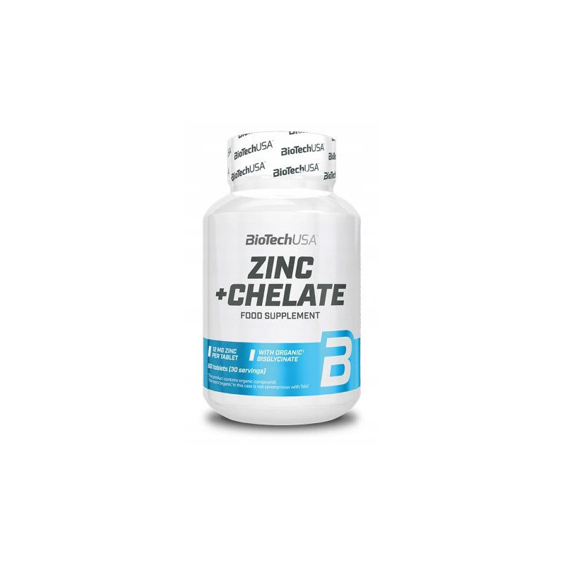 BIOTECH ZINC+CHELATE 60tabl BIOTECH ZINC+CHELATE 60tabl