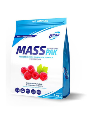 6PAK MASS PAK 3000g Raspberry