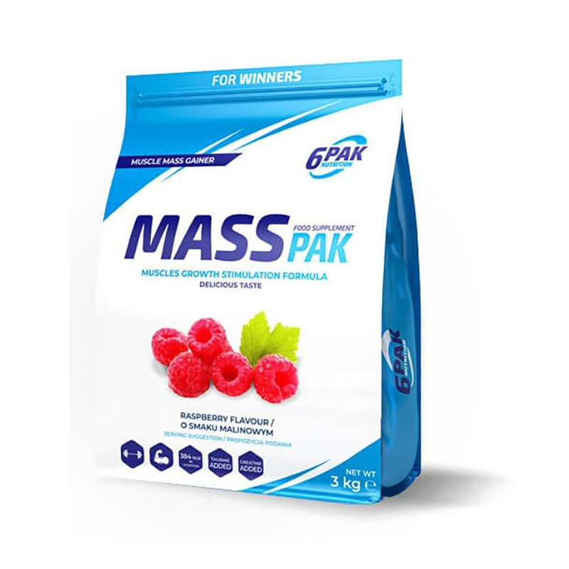 6PAK MASS PAK 3000g Raspberry 6PAK MASS PAK 3000g Raspberry