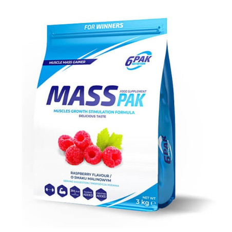 6PAK MASS PAK 3000g Raspberry