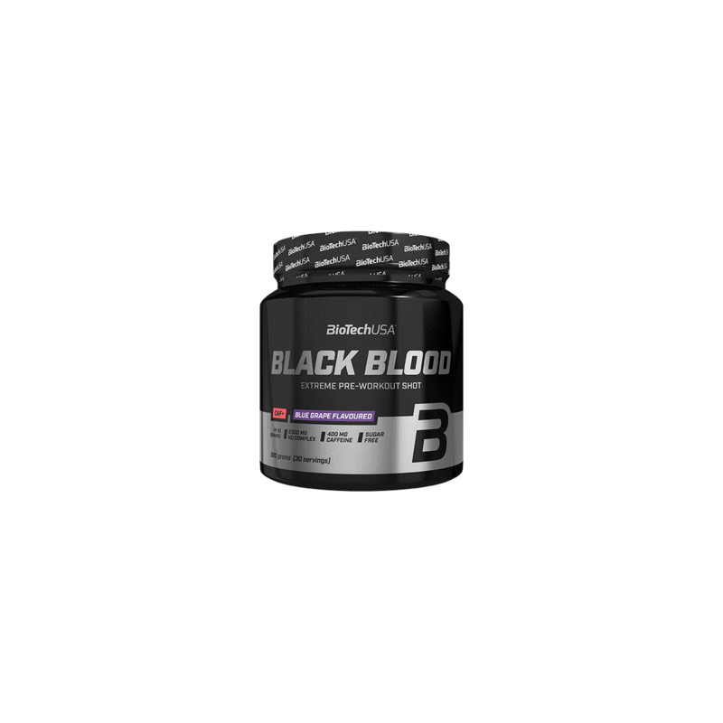 BIOTECH BLACK BLOOD CAF+ 300g blue grape BIOTECH BLACK BLOOD CAF+ 300g blue grape