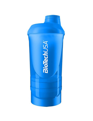 BIOTECH SHAKER WAVE 600 ml blue (200ml+150ml)
