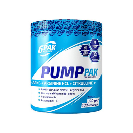 6PAK PUMP PAK 320g lemon pineapple