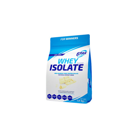 6PAK WHEY ISOLATE 1800g white chocolate