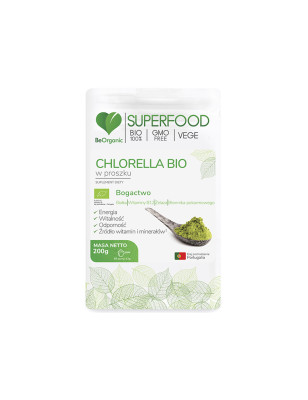 BEORGANIC CHLORELLA W PROSZKU - 200g