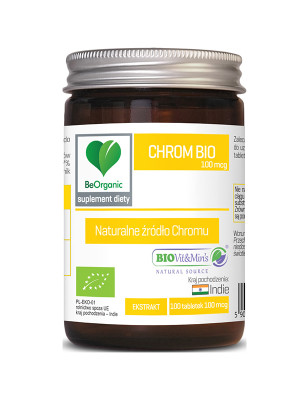 BEORGANIC CHROM BIO 100mcg - 100tabl