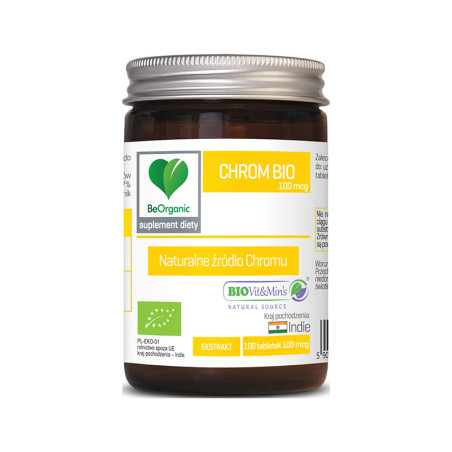 BEORGANIC CHROM BIO 100mcg - 100tabl
