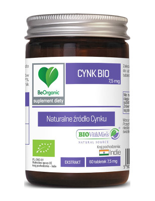 BEORGANIC CYNK BIO 7,5mg - 60 tabl