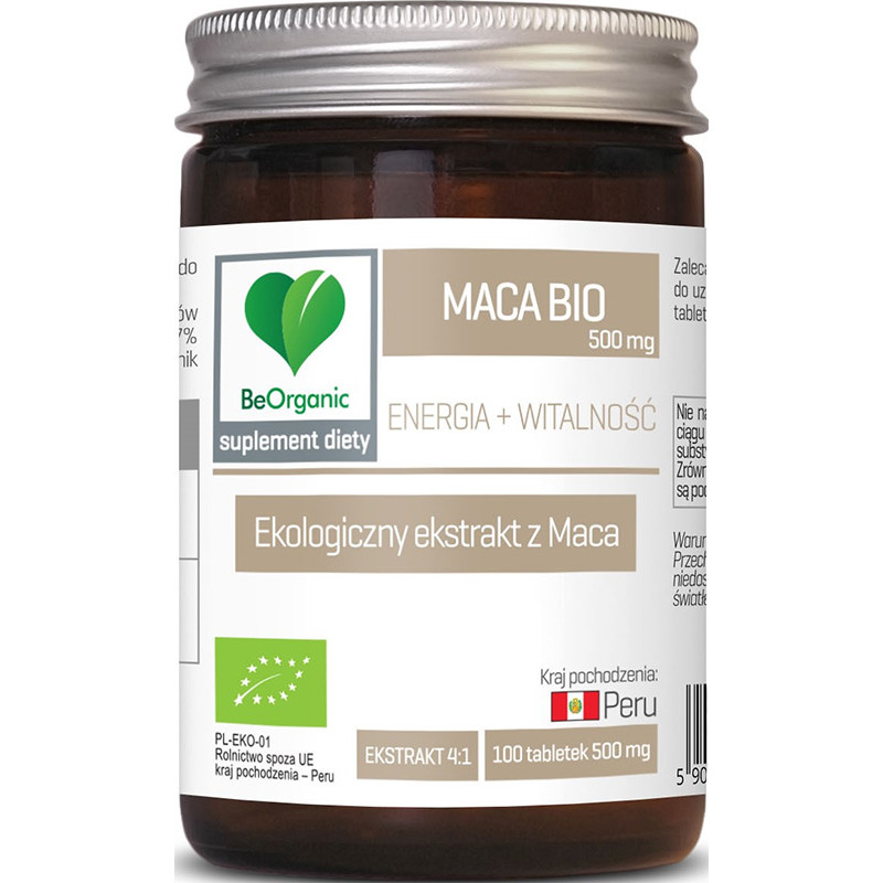 BEORGANIC MACA BIO 500mg - 100tabl BEORGANIC MACA BIO 500mg - 100tabl
