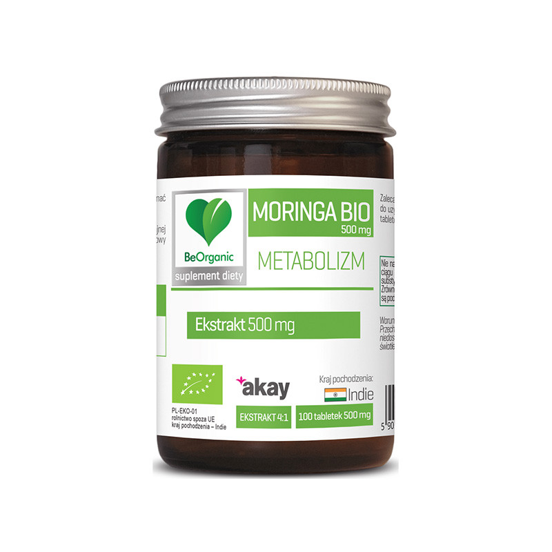 BEORGANIC MORINGA BIO 500mg-100tabl BEORGANIC MORINGA BIO 500mg-100tabl