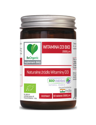 BEORGANIC WITAMINA D3 BIO2000 - 60tabl