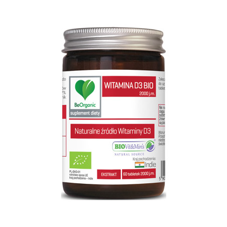 BEORGANIC WITAMINA D3 BIO2000 - 60tabl