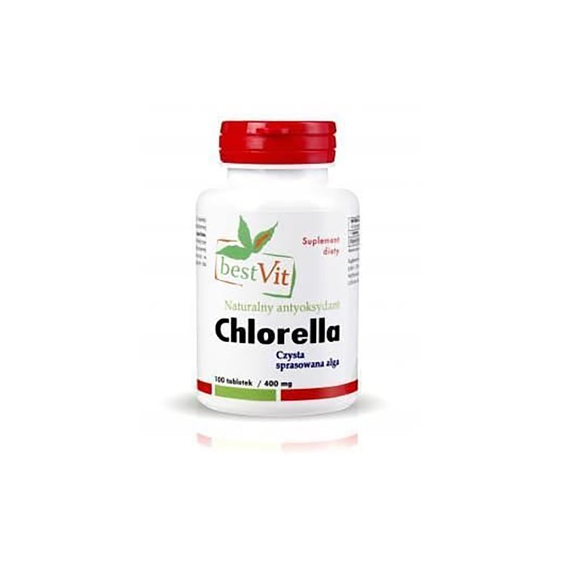 BESTVIT CHLORELLA 400mg 100tabl BESTVIT CHLORELLA 400mg 100tabl