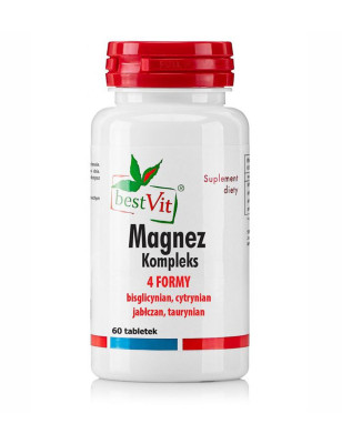 BESTVIT MAGNEZ KOMPLEKS 4 typy 200mg-60 tabl