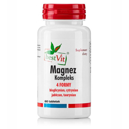 BESTVIT MAGNEZ KOMPLEKS 4 typy 200mg-60 tabl