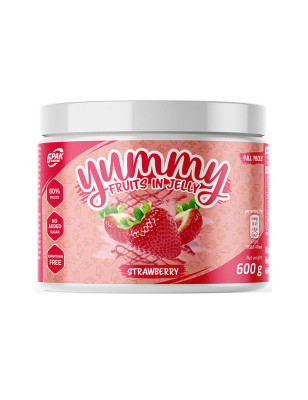 6PAK YUMMY FRUITS IN JELLY 600g strawberry