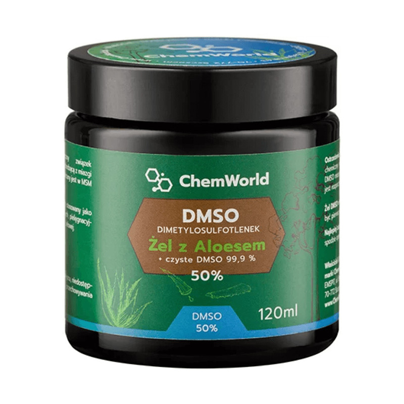 CHEMWORLD ŻEL DMSO 50% Z ALOESEM -120ml CHEMWORLD ŻEL DMSO 50% Z ALOESEM -120ml