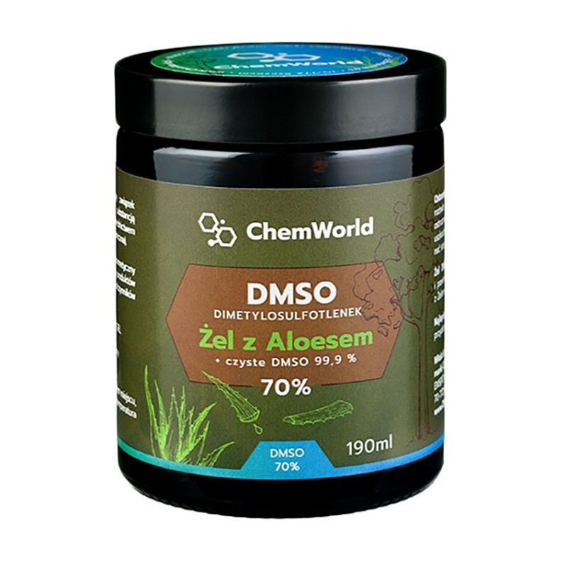 CHEMWORLD ŻEL DMSO 70% Z ALOESEM -190ml CHEMWORLD ŻEL DMSO 70% Z ALOESEM -190ml