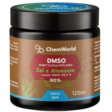 CHEMWORLD ŻEL DMSO 90% Z ALOESEM -120ml