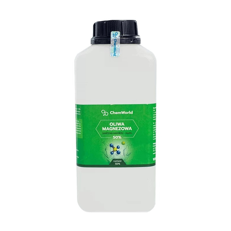 CHEMWORLD OLIWA MAGNEZOWA 50% (siarczan)1000ml ZIE CHEMWORLD OLIWA MAGNEZOWA 50% (siarczan)1000ml ZIE