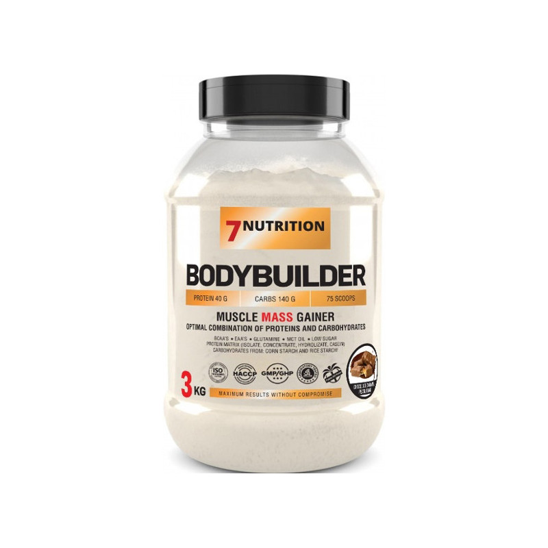 7 NUTRITION BODYBUILDER 3000g - potrójna czekolada