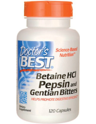 DOCTOR'S BEST BETAINE HCL 120 kaps