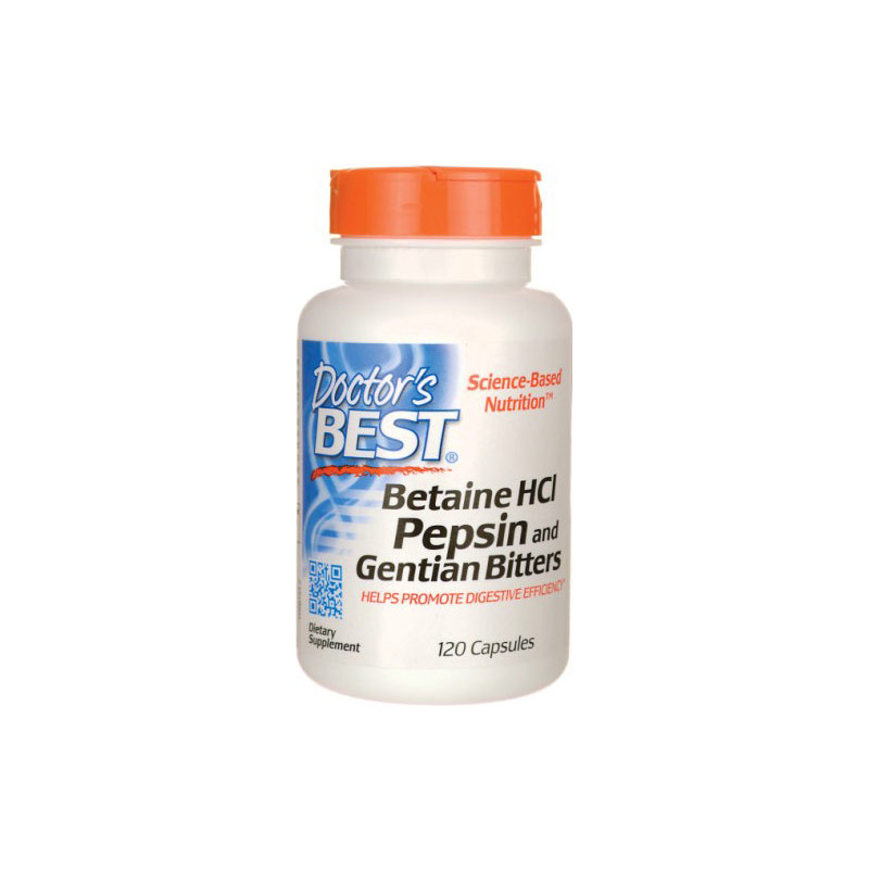 DOCTOR'S BEST BETAINE HCL 120 kaps DOCTOR'S BEST BETAINE HCL 120 kaps