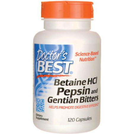 DOCTOR'S BEST BETAINE HCL 120 kaps