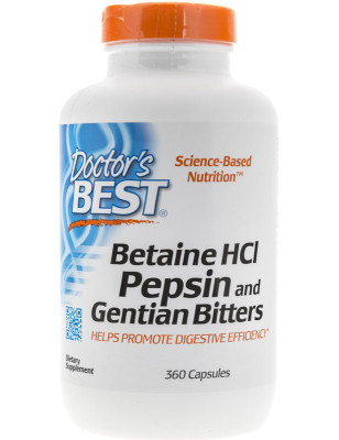 DOCTOR'S BEST BETAINE HCL 360 kaps
