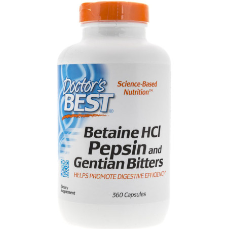 DOCTOR'S BEST BETAINE HCL 360 kaps