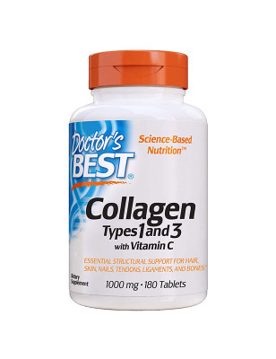 DOCTOR'S BEST COLLAGEN TYPE 1&3 with VIT C 180 tab