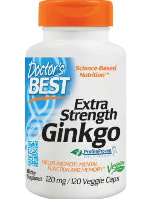 DOCTOR'S BEST EXTRA STRENGHT GINKGO 120mg-120 kaps