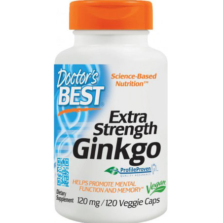 DOCTOR'S BEST EXTRA STRENGHT GINKGO 120mg-120 kaps