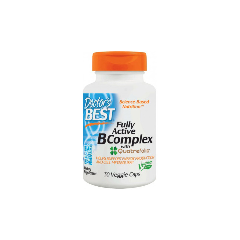 DOCTOR'S BEST FULLY ACTIVE B-COMPLEX 30 KAPS. DOCTOR'S BEST FULLY ACTIVE B-COMPLEX 30 KAPS.