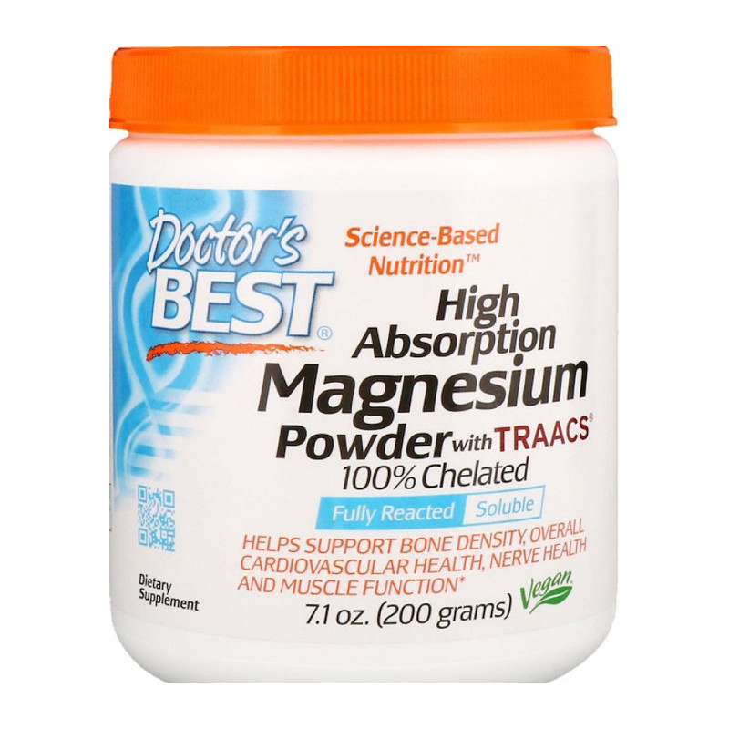 DOCTOR'S BEST HIGH ABSORPT. MAGNESIUM POWDER 200g DOCTOR'S BEST HIGH ABSORPT. MAGNESIUM POWDER 200g