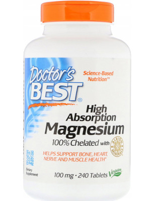 DOCTOR'S BEST HIGH ABSORPT. MAGNESIUM 100mg-240tab