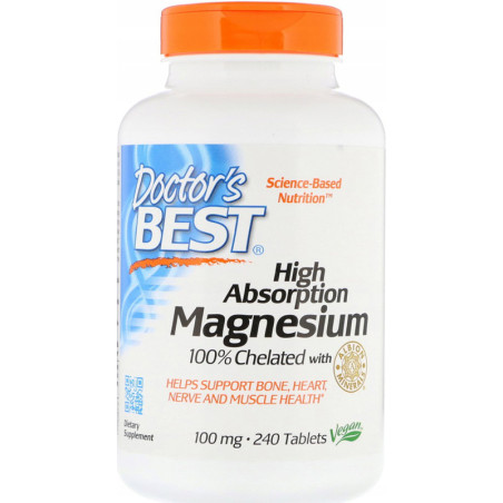 DOCTOR'S BEST HIGH ABSORPT. MAGNESIUM 100mg-240tab