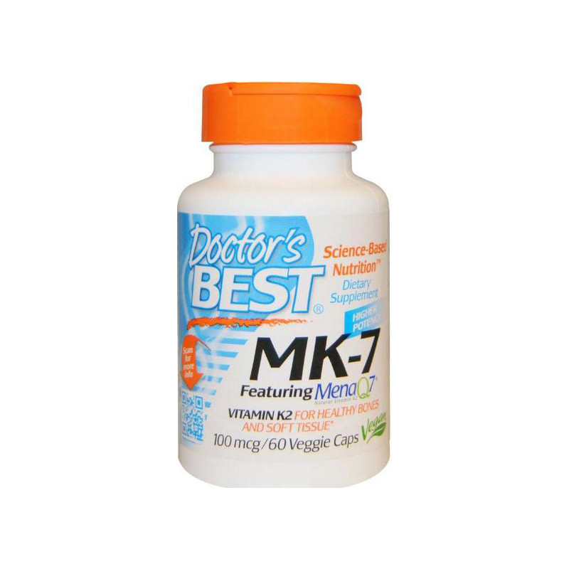 DOCTOR'S BEST VITAMIN K2MK7 100mcg 60 kaps DOCTOR'S BEST VITAMIN K2MK7 100mcg 60 kaps