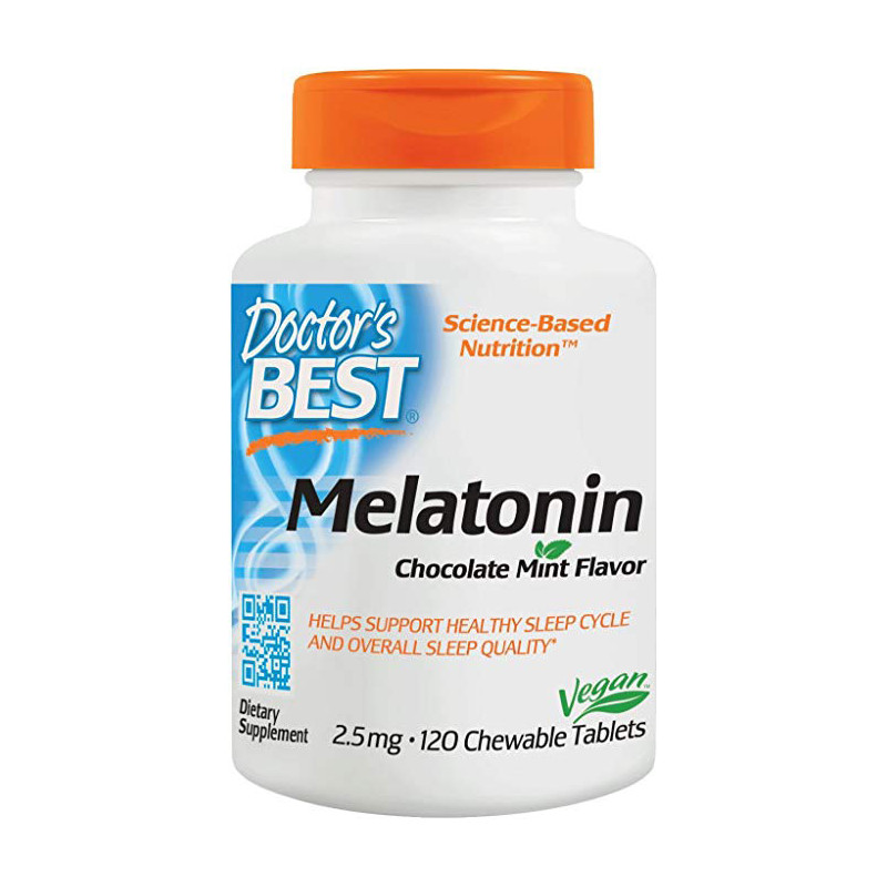 DOCTOR'S BEST MELATONIN 2,5 mg choco/mint 120 tab DOCTOR'S BEST MELATONIN 2,5 mg choco/mint 120 tab