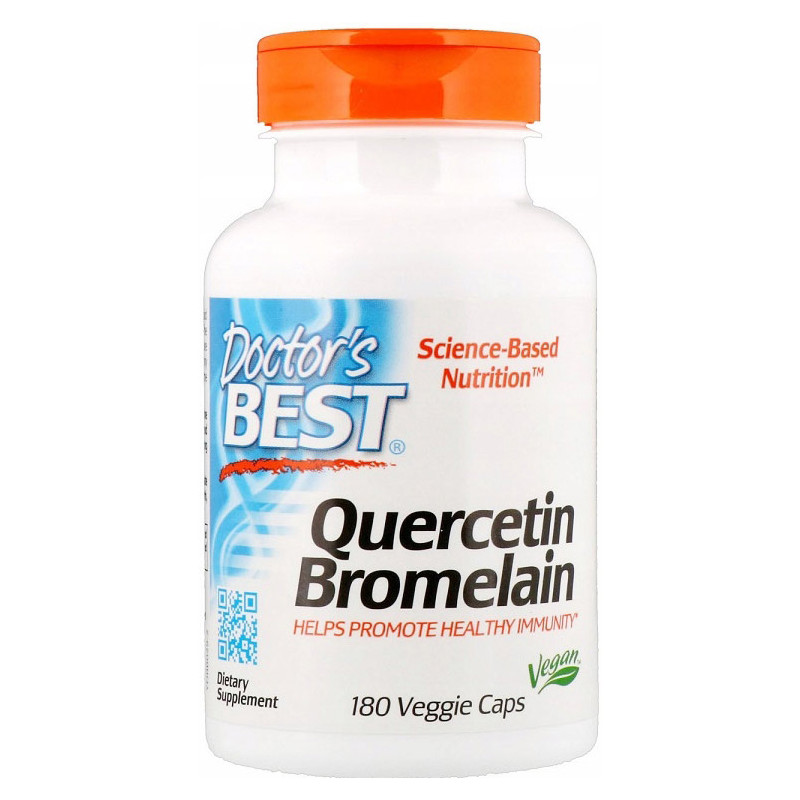 DOCTOR'S BEST QUERCETIN BROMELAIN - 180 kaps DOCTOR'S BEST QUERCETIN BROMELAIN - 180 kaps