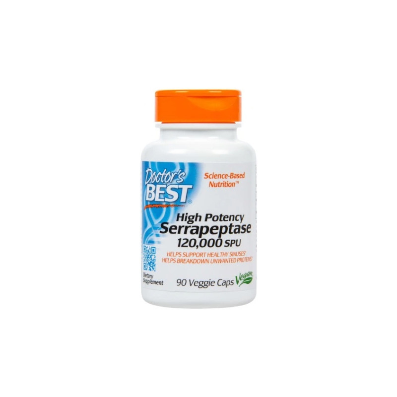 DOCTOR'S BEST SERRAPEPTASE 120 000 - 90kaps DOCTOR'S BEST SERRAPEPTASE 120 000 - 90kaps